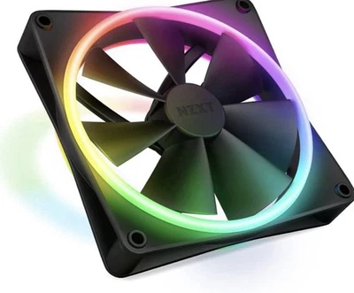 NZXT - F140 Duo RGB 140mm Computer Case Fan with Fluid Dynamic Bearings - Black - Image 1 of 4