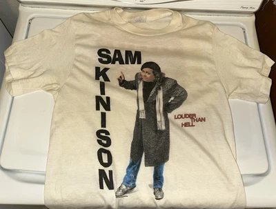 Vintage SAM KINISON Louder Than Hell CONCERT T-SHIRT Original MENS LARGE 1980’s - Image 1 of 4
