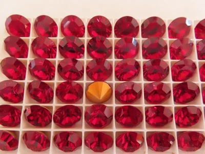 12 Swarovski Vintage Brillions años 60 Siam/laminado. #1102 Foto 1 de 3