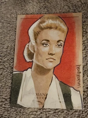 Indiana Jones Masterpieces Full Color Elsa  1/1 Sketch Card  by Sarah Wilkinson - Image 1 of 2