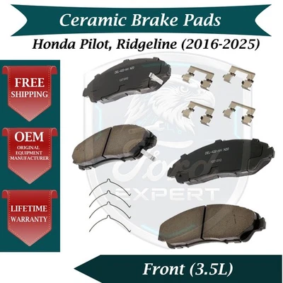 Kit de pastillas de freno delanteras de cerámica ACDelco OEM para Honda Pilot Ridgeline 2016-2025 Foto 1 de 4
