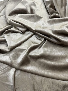 4 YARD PIECE SILKY STRETCHY VELVET SOLID FABRIC DRAPERY UPHOLSTERY 53 Inch Wide - Picture 1 of 3