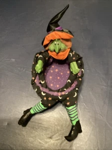VintageHalloween Basket Witch Grizelda Lil Treaters Russ Berrie - Picture 1 of 4