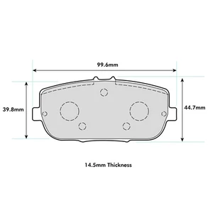 Mintex M1166 Rear Brake Pads To Suit Mazda MX5 / Abarth 124 Spider - Picture 1 of 2