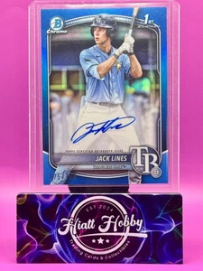 Bowman Chrome 2025 - Jack Lines #CPA-JLI refractor azul/150 (AU, RC) - Imagen 1 de 2