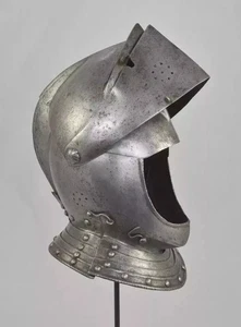 Medieval Close Helmet Battle Ready 20 Gauge Bassinet Knight Armor Helmet - Picture 1 of 7