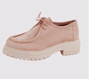 Mode von Heine Damen Schuhe Leder Halbschuhe Schnürer rosa Gr. 42 NEU - Bild 1 von 7