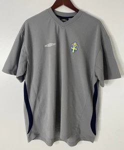 Vintage Umbro Schweden Herren Fußball Trikot Größe XXL Erwachsene grau - Bild 1 von 7
