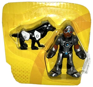 Figurina Imaginext DC Super Friends CYBORG 3" e ROBODOG Justice League - Foto 1 di 6