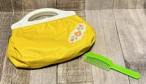 Vintage Fisher Price My Pretty Dress Up Yellow Purse Very Nice - Picture 1 of 8