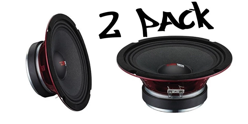 (2) DS18 PRO-X6M 1800W 6.5" Midrange Full Range Super Speaker Loudspeaker 8 Ohm - Image 1 of 1