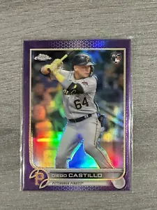 2022 Topps Chrome Update Diego Castillo PURPLE REFRACTOR RC ROOKIE #USC27 - Picture 1 of 1