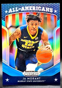 JA MORANT 19-20 PRIZM DRAFT CAROLINA BLUE GRIZZLIES ROOKIE RC 8/30 - Picture 1 of 3