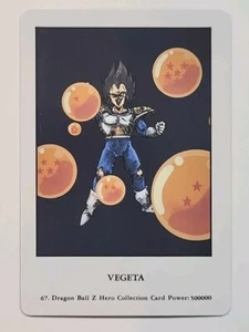 DRAGONBALL Z HERO COLLECTION 1 #67 VEGETA AMADA ARTBOX 1995 - Picture 1 of 2
