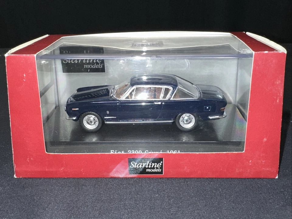 Fiat 2300 Coupé Starline Models 1961 Escala 1:43 Diecast Car Color Azul Foto 1 de 4