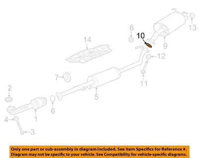 Componentes de escape HONDA OEM 12-14 CR-V - Junta silenciadora 18229SMA003 Foto 1 de 2