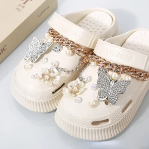 Crystal Diamond Sparkly Rhinestone Shoe Charms For Crocs DIY Shoes Decoration - Picture 1 of 34