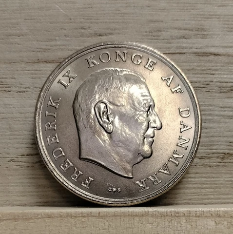 1964 5 Kroner Denmark Coin " Wedding of Princess Anne Marie" Cover