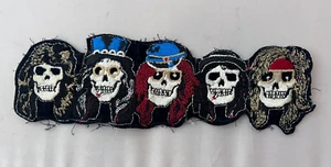 Parche Vintage Años 80 Original Armas y Rosas Appetite For Destruction Skull Faces 9x3 - Imagen 1 de 6