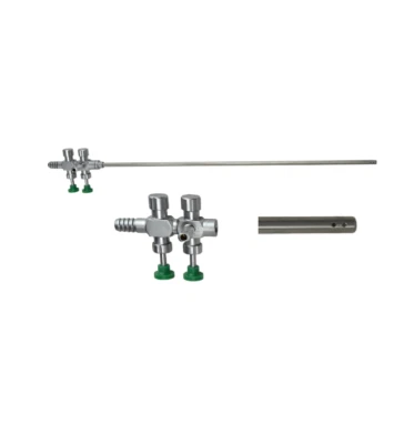 Cánula de riego de succión laparoscópica trompeta tipo pistón válvula 5 mm x 330 mm Foto 1 de 4