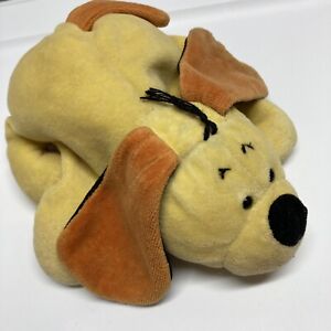 Scholastic Vtg Discontinued My Little Huggy Pup Yellow Dog Puppy Plush 7"