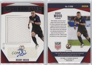 2016 Panini US National Team Silhouettes /75 Bobby Wood #S-BW Rookie Auto RC