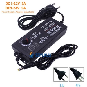 AC to DC3-12V / 9-24V 5A Adjustable Power adapter Converter adapter switching - Picture 1 of 8