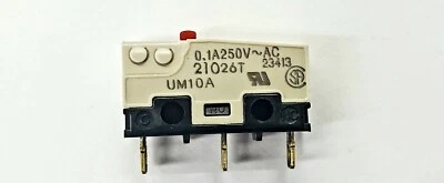 UM 10A10A01-BG, SPDT- ON-(ON) Sub mini Pin Plunger switch 0.1A @ 125/250V AC - Image 1 of 3