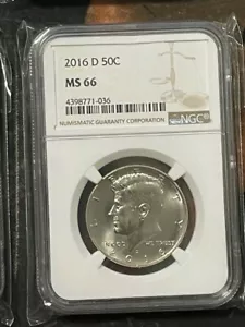 2016 D 50C Kennedy NGC Grade MS 66 Standard Brown 4398771-036 - Picture 1 of 2