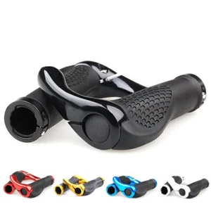 Mountain Bicycle Lock On Handlebar Grips Bike Cycling With MTB Bar Ends Plugs - Picture 1 of 16