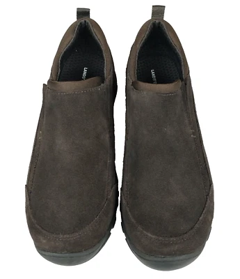Lands End Shoes Youth Size 5 M Boots Brown Slip On Suede Odor Protection New - Image 1 of 4