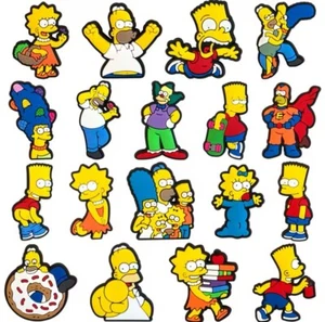 The Simpsons Thema Schuh Charms für Crocs Schuhe - (Set von 18) - Bild 1 von 4