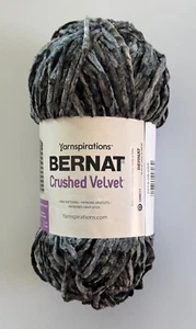 Bernat Crushed Velvet Yarn - DEEP GRAY - 11.2 oz Cake - Picture 1 of 2