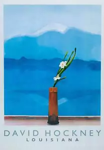 David HOCKNEY : Mont Fuji and Flowers - Affiche originale - Foto 1 di 5