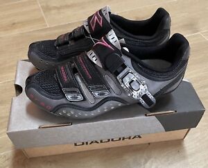 Shoes Bike Road Race Women's Cycling Diadora Ergo Woman 37-38 Road Bike Shoes