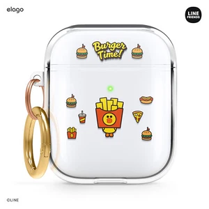  [LINE FRIENDS | elago] AirPods Case - Burger Time Case [Official Merchandise] - Picture 1 of 28