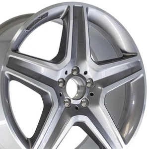 Silver 20x9 Mercedes Wheel 85295 5X112 +57ET 1664012002, 0500X-MB1-104T - Picture 1 of 5