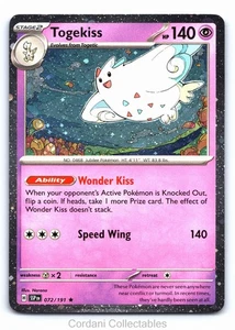 Togekiss 072/191 - Surging Sparks - Cosmos Holo Pokemon Card - Near Mint - Picture 1 of 2