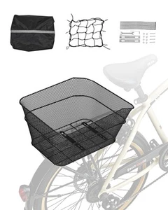 VEVOR Fahrradkorb hinten Hinterradkorb Gepäckträgerkorb Abdeckung 39x31x21cm - Bild 1 von 12