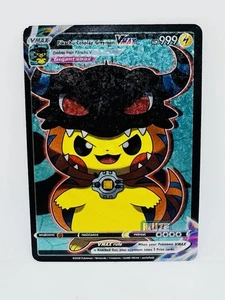 Pokemon Pikachu X Greymon Cosplay Kawaii Doujin Art Holo Anime Card Full Art - Picture 1 of 1