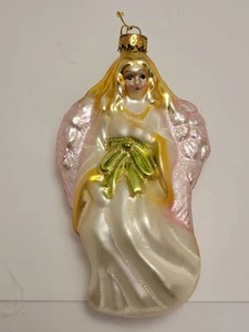 Vintage Blown Glass Angel Ornament - Picture 1 of 8