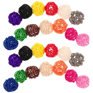  65 bolas decorativas para cuencos de centro de mesa: bolas decorativas de mimbre y ratán - - Imagen 1 de 20
