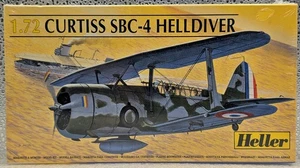 1/72 SCALE HELLER CURTISS SBC-4 HELLDIVER DIVE BOMBER PLASTIC MODEL KIT - Picture 1 of 4