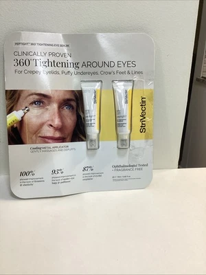StriVectin Peptight 360 затягивающая сыворотка для глаз упаковка 2 шт. 0,65 унции/19 мл каждая - НОВАЯ - Изображение 1 из 4