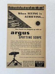 Vintage 1946 Print Ad Argus Spotting Scope Advertisement - Picture 1 of 2