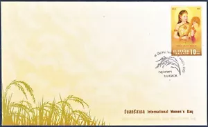 Thailand 2025 International Women's Day - Phra Mae Phosop, the Rice Goddess FDC - Picture 1 of 1