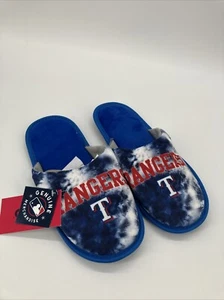 Texas Rangers Slip on Slippers Foco House Shoes Womens 9-10 L - Picture 1 of 11