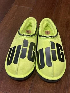 UGG TASMAN CHOPD SUEDE WOOL SLIPPERS KEYLIME MENS SZ 8 - 1128195 - Picture 1 of 6