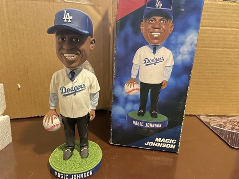Magic Johnson 2013 Los Angeles Dodgers Bobblehead Cover