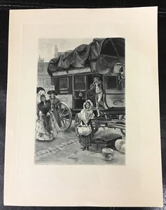 François Flameng Radierung um 1890 - Bild 1 von 3